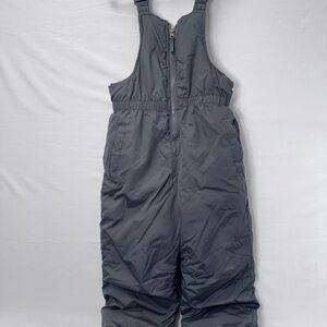Kids Gray Snow Bib